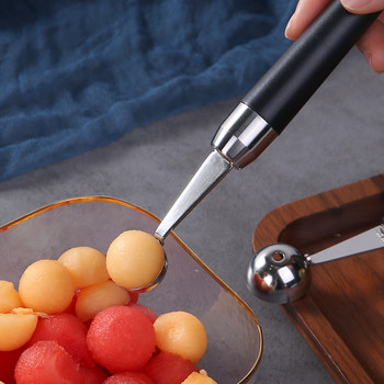 Αξεσουάρ κουζίνας Ανοξείδωτο ατσάλι Καρπούζι Παγωτό Baller Φρούτα μεζούρες Αντικολλητικά Gadgets Εργαλεία κοπής Pitaya Κουτάλι