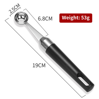 Kuhinjski pribor Kuglica za sladoled od lubenice od nehrđajućeg čelika Lopatice za voće Neprianjajuće naprave Alati za rezanje Pitaya Žlica