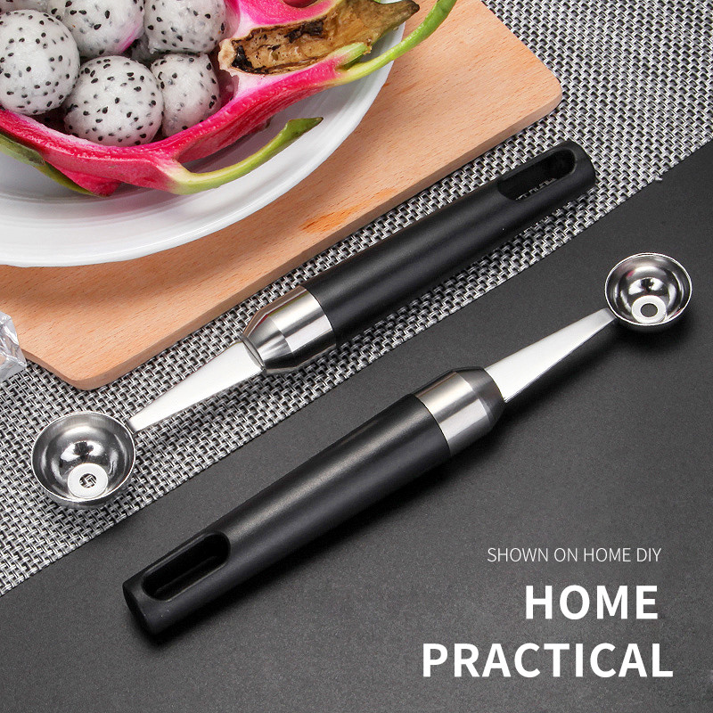 Kuhinjski pribor Kuglica za sladoled od lubenice od nehrđajućeg čelika Lopatice za voće Neprianjajuće naprave Alati za rezanje Pitaya Žlica