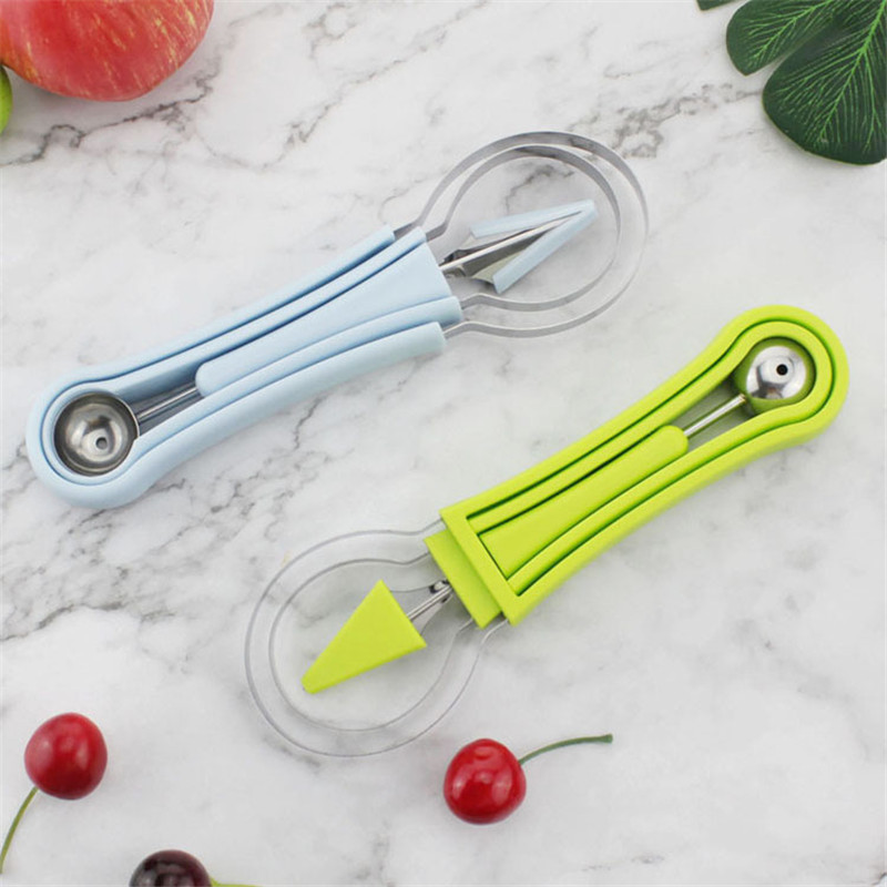 1 rinkinys Daržovių Vaisių lėkštė Drožimo peilis Meliono Baller Ledų Kamuoliukas Arbūzas Virtuvės Įtaisai Priedai Pjaustymo įrankis