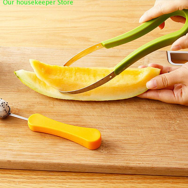 3 kom/lot višenamjenski kreativni pladanj s voćem izrezbareni Dig the Ball Control Device Control Trodijelni alati za kopanje dinje