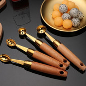 2tk puidust varrega puuviljalusikad arbuusi kaevamiskulbid Köögitööriistad