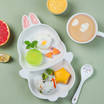 4 τεμ με λαβή φόρμα αυγών Πλαστικό μπόιλερ αυγών Καλούπια κουζίνας παιδικού πρωινού για ψήσιμο δωρεάν διαχωριστικό αυγών και γκατζετ με βούρτσα λαδιού