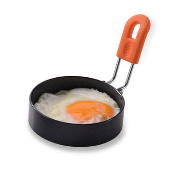 5 PCS Незалепваща машина за палачинки с яйца, кръгла кръгла уред за готвене на пържени яйца „направи си сам“ с четки за силиконово масло Аксесоари за домашна кухня Инструменти за готвене