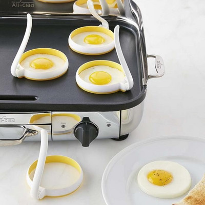 2 τμχ/παρτίδα σιλικόνης τηγανητό αυγό τηγανίτα δαχτυλίδι ομελέτα τηγανητό αυγό Στρογγυλό σχήμα αυγών Εργαλεία ψησίματος Εργαλεία μαγειρέματος, Δωρεάν αποστολή