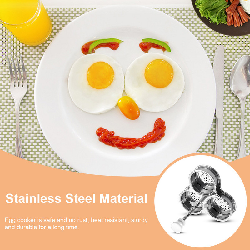Kuhalo za kuhanje jaja od nehrđajućeg čelika, podesiva 3 rešetka, kuhalo za kuhanje na pari, višenamjenski uređaji za kućnu kuhinju, kuhalo za oblikovanje jaja