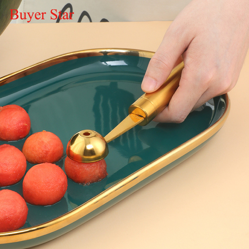 Roostevabast terasest melon arbuusipall kühvel puuviljalusikas jäätis sorbett toiduvalmistamise tööriist köögitarvikud vidinad