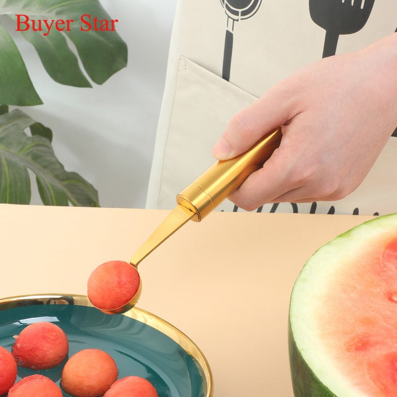 1 tk multifunktsionaalne roostevabast terasest melonist puuviljalusikas jäätisekaevaja kühvel arbuus köök meisterdamine külmanõud tööriistavidinad