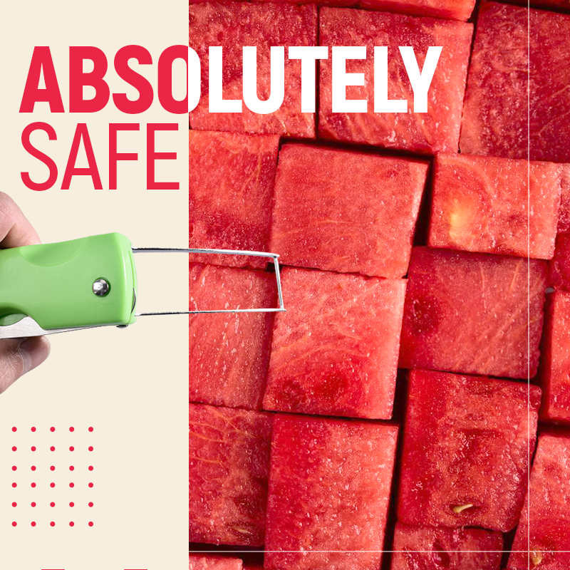 3 U 1 Rezač za lubenicu Rezač od nehrđajućeg čelika Cantaloupe Rezač za lubenicu Cjepač voća Kopač za sladoled Osnovni alati