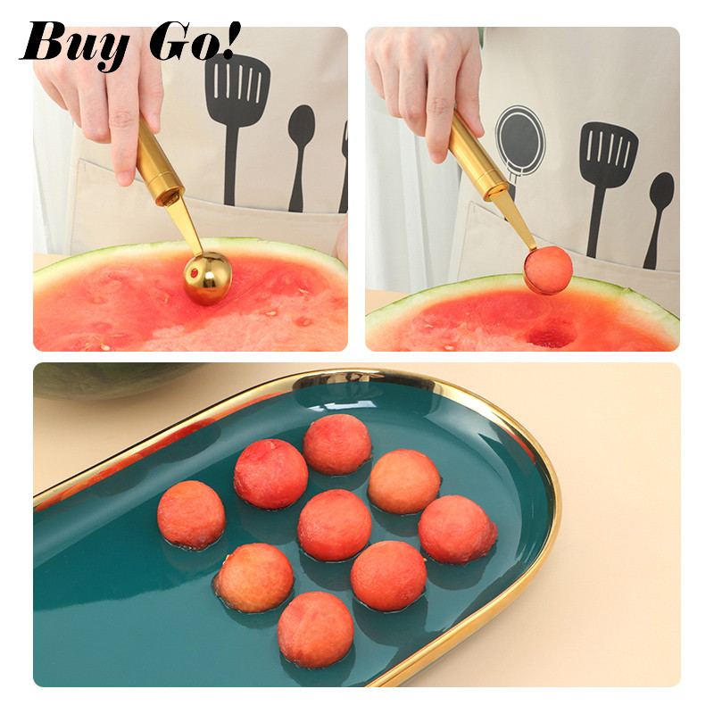 Kuglica za lubenicu od nehrđajućeg čelika Žlica za voće Žlica za sladoled Sorbet Alat za kuhanje Kuhinjski dodaci Gadgeti