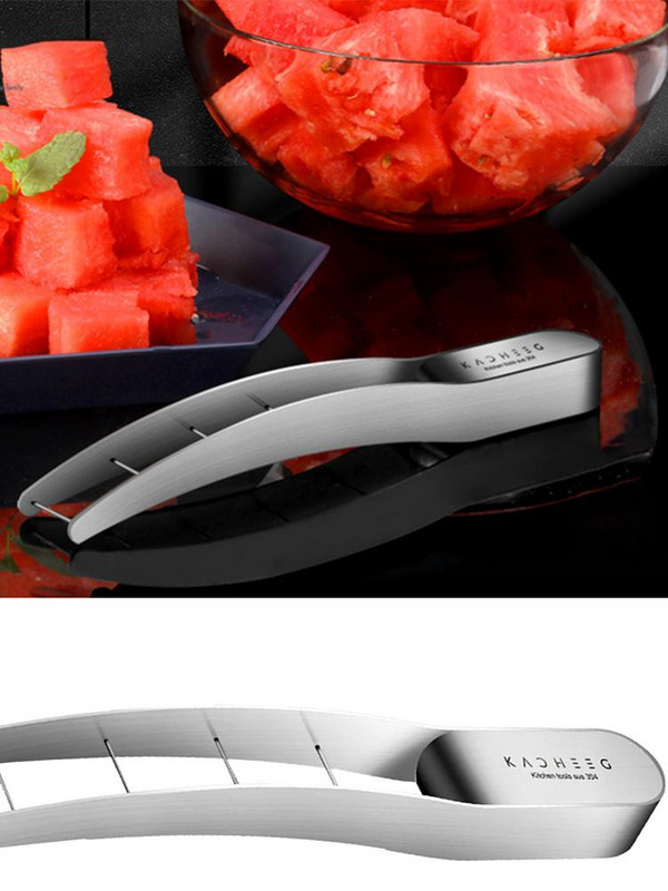 Tăiător de pepene verde Tăiător de pepene galben din oțel inoxidabil Tăiător de pepene verde Artifact pentru tăierea fructelor Accesorii de bucătărie