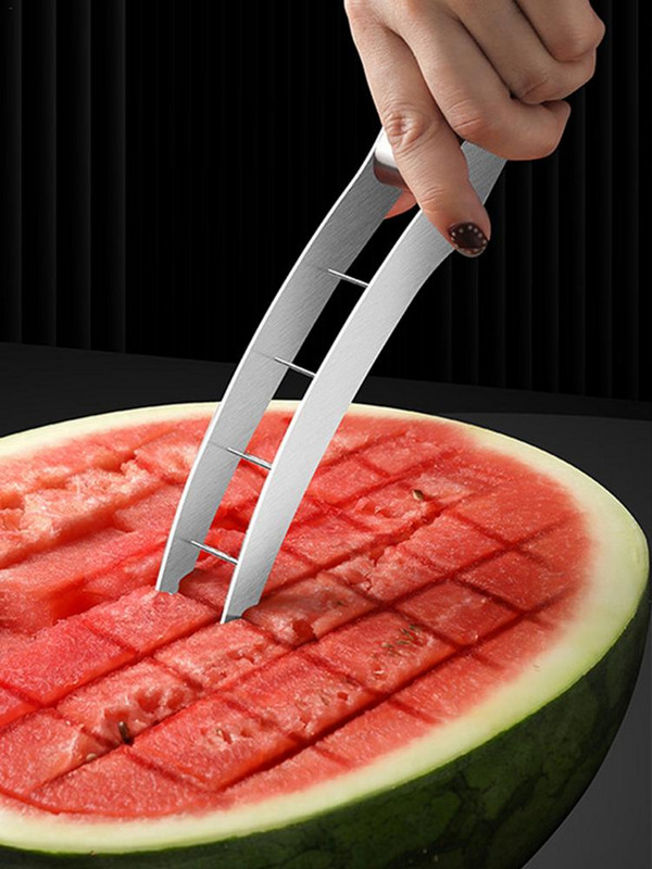 Tăiător de pepene verde Tăiător de pepene galben din oțel inoxidabil Tăiător de pepene verde Artifact pentru tăierea fructelor Accesorii de bucătărie