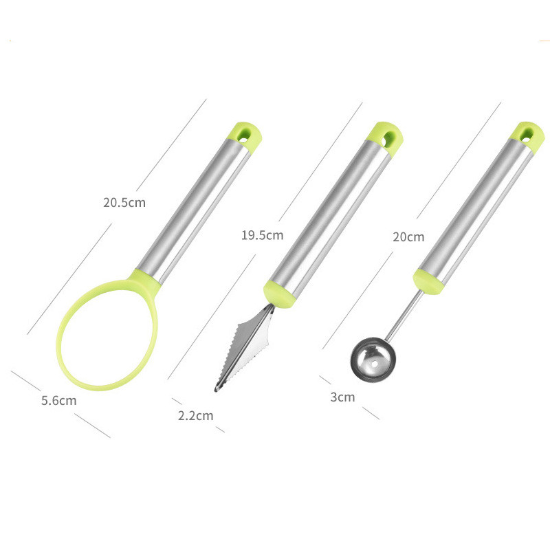 Asortiman voća Set noževa za rezbarenje Lopta za blanjanje dinja Žlica za sladoled Žlica za lubenicu Kuhinjski dodaci Oprema Alati za rezanje