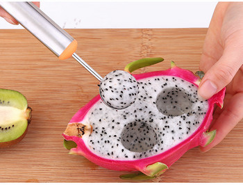 7 ΤΕΜ Creative Apple Cut StainlessSsteel Ball Digger Σετ μαχαιριών σκαλίσματος φρούτων Μαχαίρι φρούτων Διαχωριστής μήλου Διπλής χρήσης Φρούτα κοπής