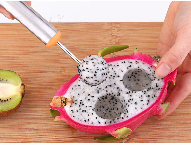 7PCS Creative Apple Cut od nehrđajućeg čelika Ball Digger set noževa za rezbarenje voća Nož za voće Separator za jabuke Dvostruka namjena Fruit Cut