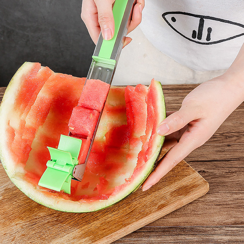 Novi 2021. Rezač lubenice Dizajn vjetrenjača od nehrđajućeg čelika Naprave za kućnu kuhinju Rezanje salate od lubenice Rezač voća Alat za sjeckanje