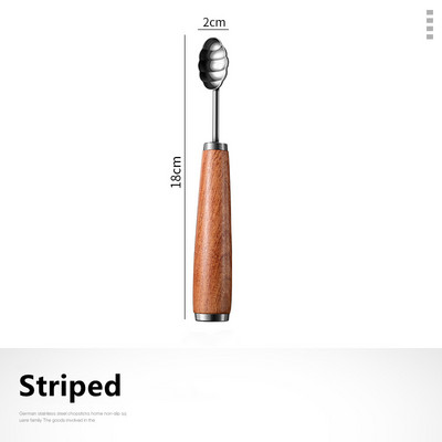 Ručka od mahagonija od nehrđajućeg čelika Nož za rezbarenje voća Žlica za voće Lopta za kopanje Žlica za lubenicu Žlica za sladoled Kućni gadgeti