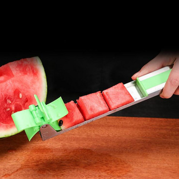 Κόψιμο καρπούζι τεχνούργημα πολλαπλών λειτουργιών μαχαίρι καρπούζι από ανοξείδωτο ατσάλι ανεμόμυλος διαχωριστής φρούτων
