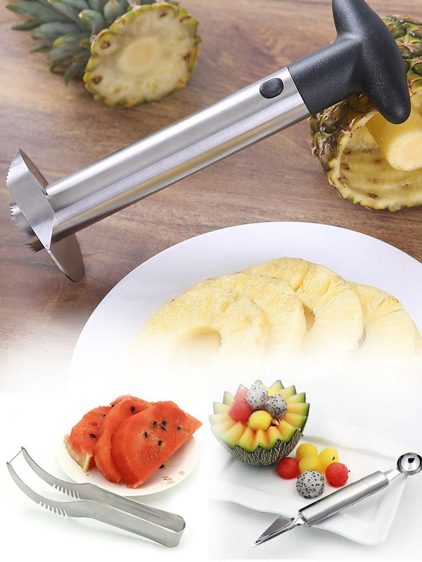 Višenamjenski nož za guljenje od nehrđajućeg čelika od 3 KOM Praktičan i prikladan kućanski alat Kuhinjski pomoćnik Lijeni alat