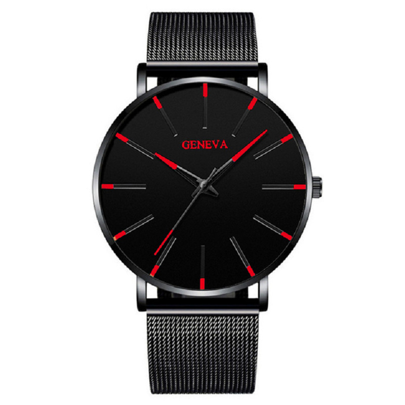 2022 m. minimalistiniai vyriški itin ploni laikrodžiai Paprasti vyriški verslo nerūdijančio plieno tinklelio kvarciniai laikrodžiai relogio masculino
