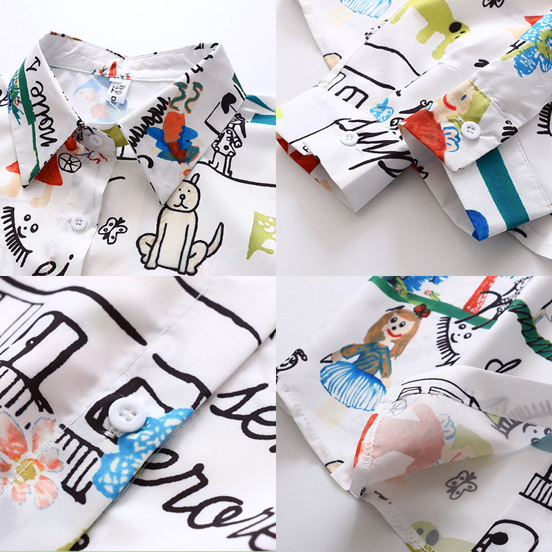 2020 m. pavasario naujieji moteriški piešiniai, piešiniai, piešiniai iš šifono rudeninė palaidinė ilgomis rankovėmis balti marškiniai vintažiniai laisvi viršutiniai moteriški palaidiniai Feminina Blusa T9D74