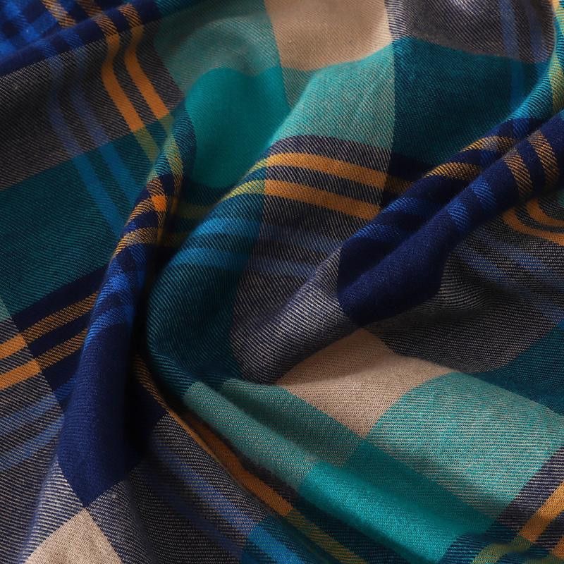 100% pamut kockás ing, hosszú ujjú, 2020-as női ősz nyár, új divat, gombos, laza blúz, nagy méret