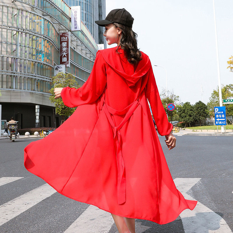 Női blúz nyári puffos ujjú Egyszerű bő sifon ing fehér kimonó kardigán kapucnis hosszú kimonó női felsők napvédő