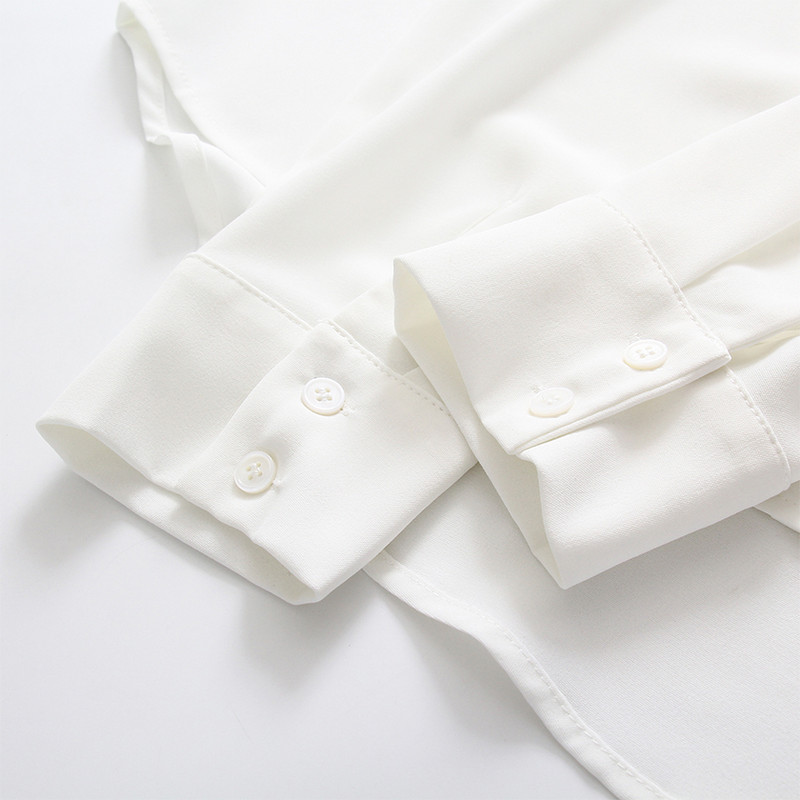 Moterų animacinis filmas Triušis Panda Katė Meškiukas Siuvinėjimas Medvilniniai balti marškiniai Nuleidžiami apykaklės mygtukais aukštyn Miela mergaičių palaidinė Moteriška Blusa T9