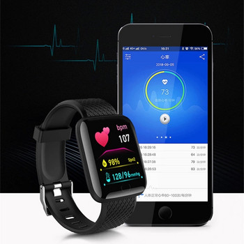 Интелигентен монитор за сърдечен ритъм Сензорен часовник за мъже Жени Интелигентен Bluetooth водоустойчив цифров спортен ръчен часовник за Android IOS