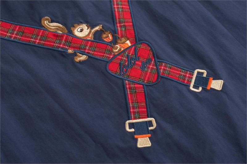 Proljetni visokokvalitetni modni dizajn Ženska pamučna bluza dugih rukava s otvorenim ovratnikom Ženske široke majice s kariranom zakrpom u obliku vjeverice