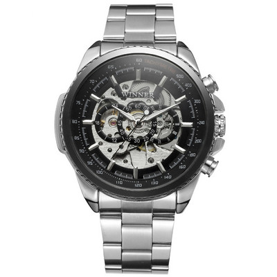 RELOGIOSLAND Férfi üzleti kvarcóra gyémánttal divatos karszalag egyszerűbb vízálló órával