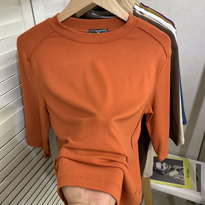 Ежедневна дамска блуза с 3/4 ръкави и овално деколте