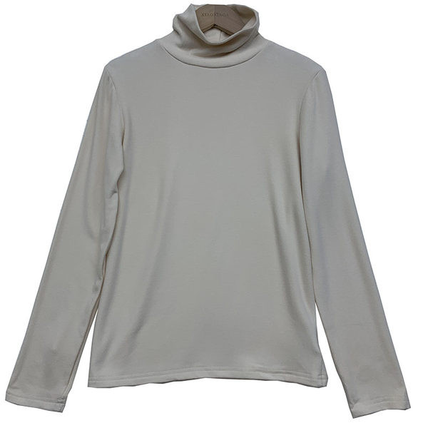 Изчистен модел дамска едноцветна блуза с поло яка