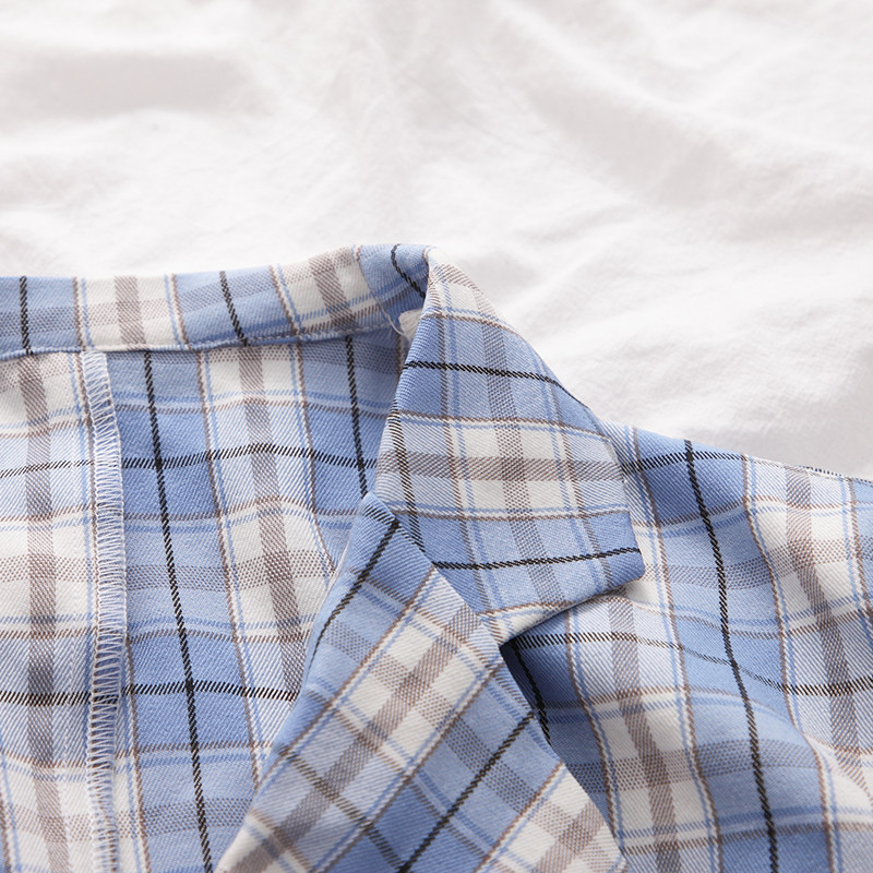 Ljetna korejska bluza 2020. Ženska vintage skraćena košulja Streetwear Karirane ženske majice Elegantna majica na kopčanje Skraćene majice