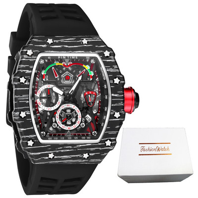 Nagy tárcsás sportóra Férfi kronográf kvarc katonai férfi karórák Top márka luxus arany óra Hip Hop Reloj Relogio Montre Homme