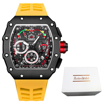 Nagy tárcsás sportóra Férfi kronográf kvarc katonai férfi karórák Top márka luxus arany óra Hip Hop Reloj Relogio Montre Homme