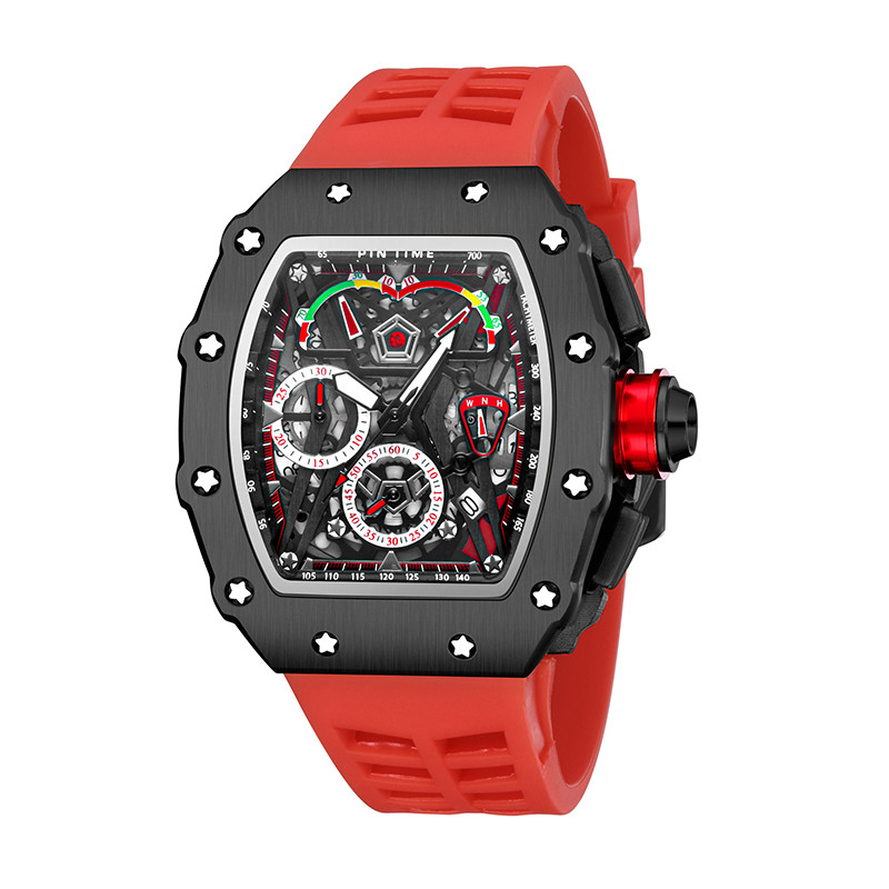 Nagy tárcsás sportóra Férfi kronográf kvarc katonai férfi karórák Top márka luxus arany óra Hip Hop Reloj Relogio Montre Homme