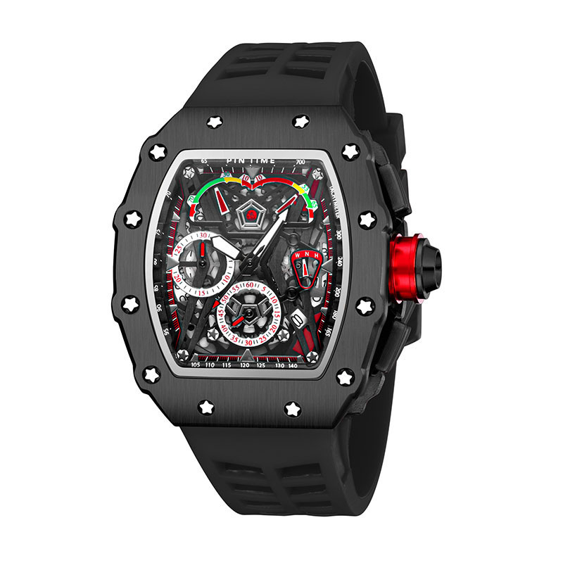 Nagy tárcsás sportóra Férfi kronográf kvarc katonai férfi karórák Top márka luxus arany óra Hip Hop Reloj Relogio Montre Homme