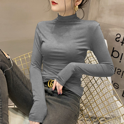 Дамска блуза с поло изчистен модел