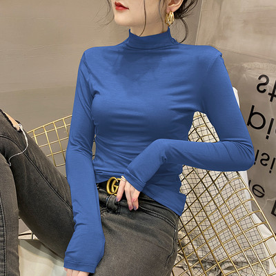 Дамска блуза с поло изчистен модел