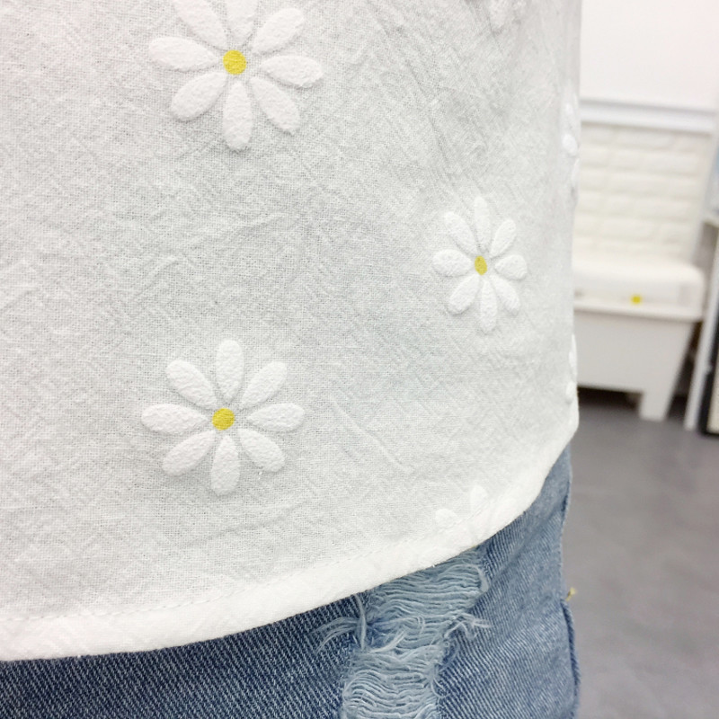 Proljeće Ljeto Košulja Cvjetni print dugih rukava Ženske bluze Ženske ležerne košulje Studentice Svježe šik Tunike Topovi Blusas femininas