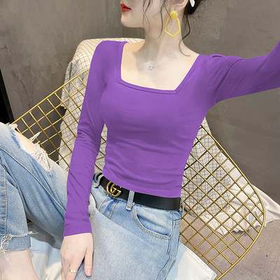 Bluza de dama cu decolteu patrat in mai multe culori