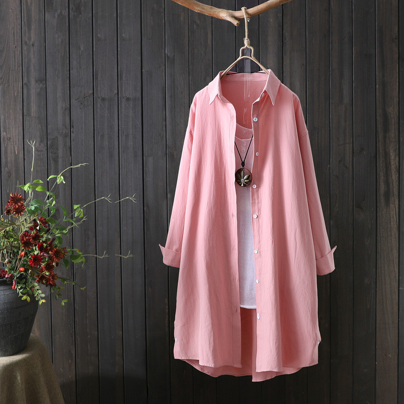 100% bumbac cămașă albă cu mânecă lungă pentru femei, cu guler răsturnat, bluză ocazională, toamna 2020, la modă nouă, îmbrăcăminte pentru damă, mărime Plus