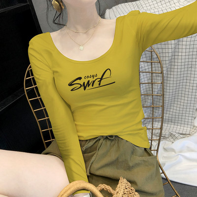 Bluză de damă cu mâneci lungi și inscripție - în multe culori