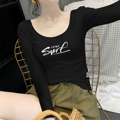 Bluză de damă cu mâneci lungi și inscripție - în multe culori