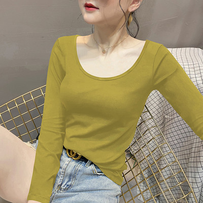 Втален модел дамска блуза с овално деколте