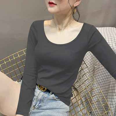 Втален модел дамска блуза с овално деколте