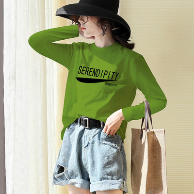 Широк модел дамска блуза с щампа