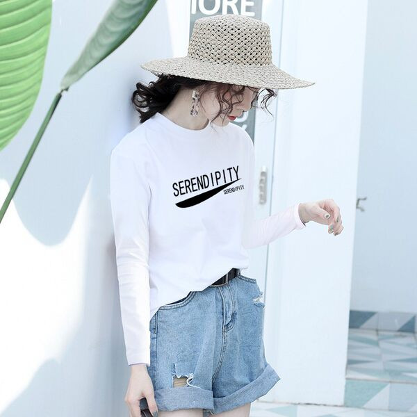 Широк модел дамска блуза с щампа