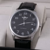 WINNER Ρολόι Automatic Ανδρικά Ρολόγια Business Classic Auto Date Day Δερμάτινο λουράκι Skeleton Self-wind Wristwatch